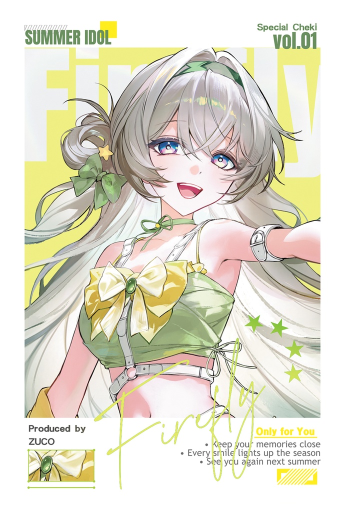 【Zuco】SUMMER IDOL|アイドルチェキ 全4種 / Idol Cheki
