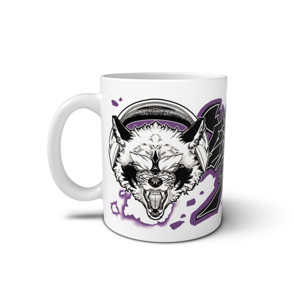 アライグマの魅力詰め込みマグカップ