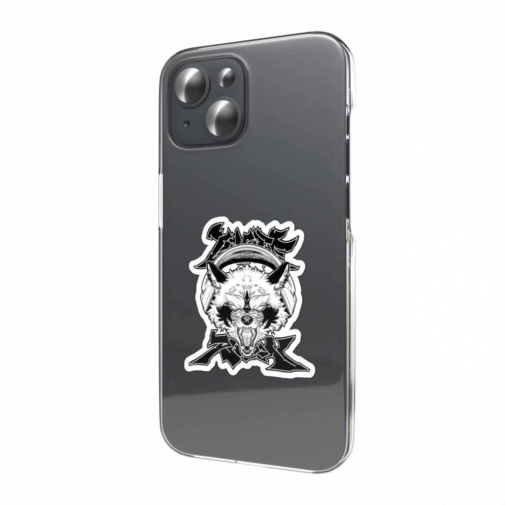 害獣出没注意スマホステッカー