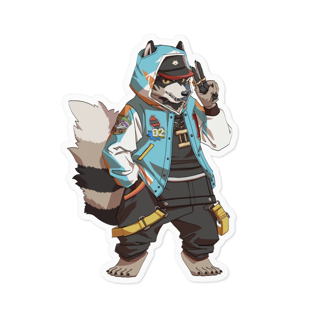 わるいこうたステッカー（期間限定　2025/12/30～02/16　ホワイトの縁　透明の縁）