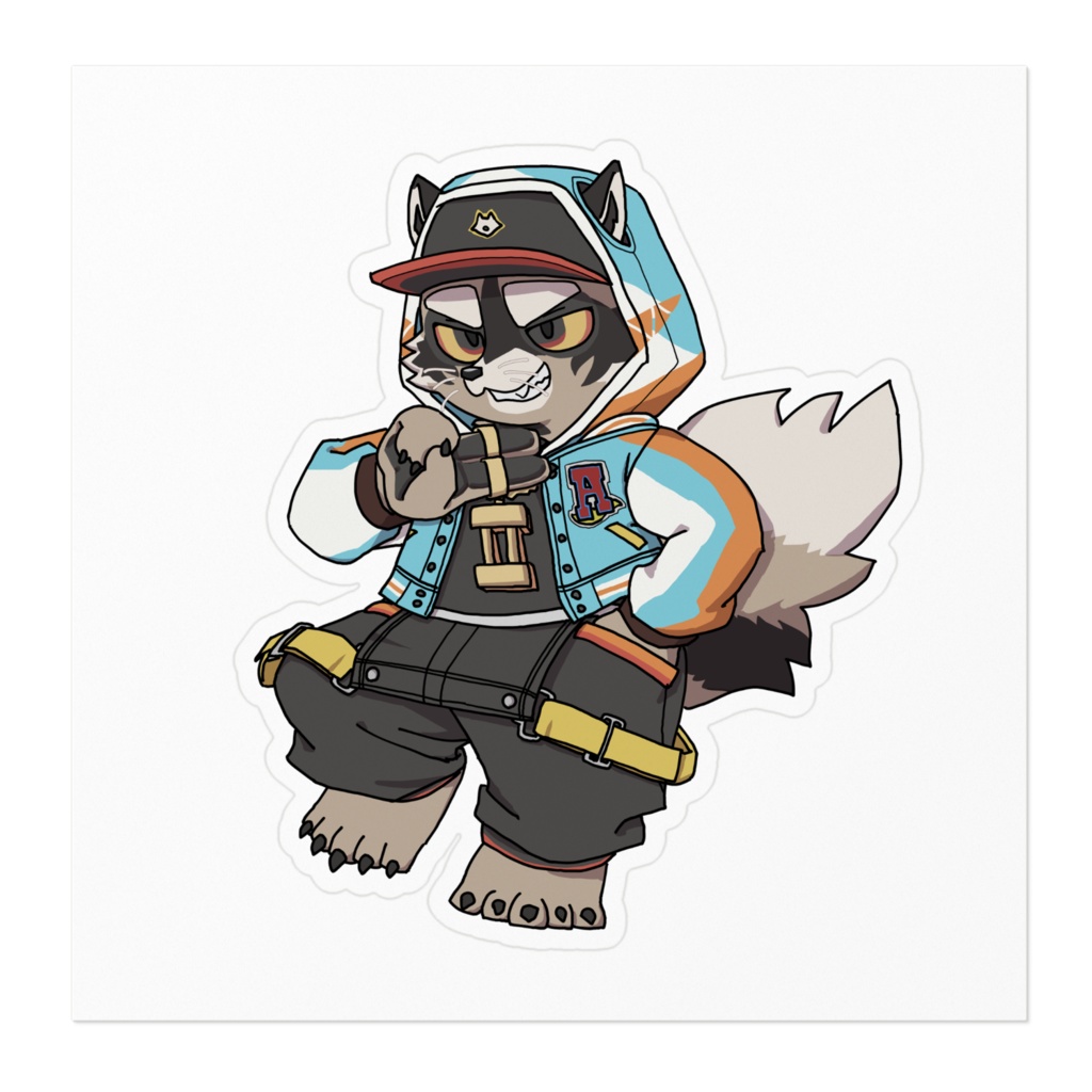 わるいこうたステッカー(期間限定 2025/12/30~02/16ホワイトの縁 透明の縁)