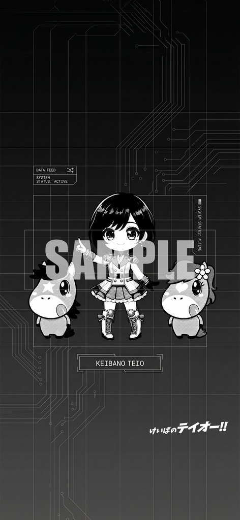 【無料】チームテイオー☆公式スマホ待ち受け（シックブラック）