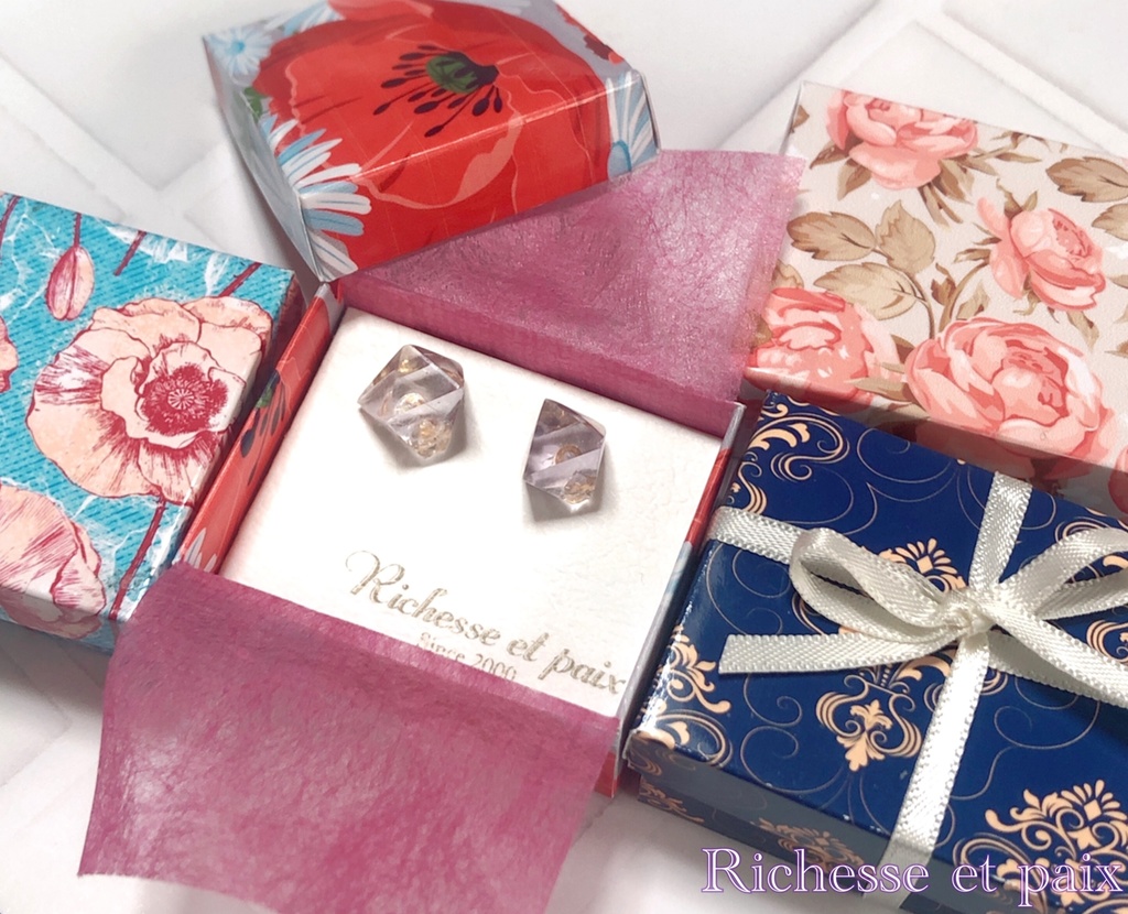 《4way》水辺/イヤリングorピアス【即納】