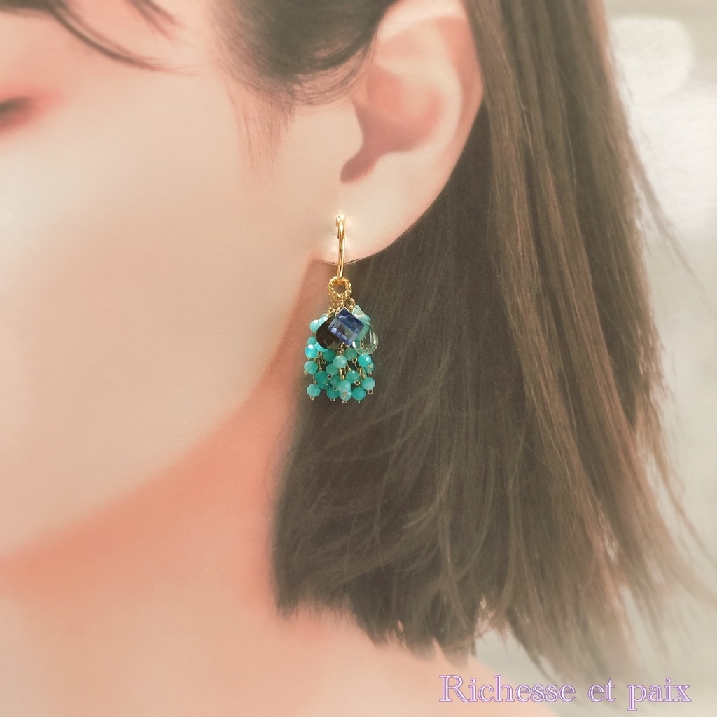 《4way》水辺/イヤリングorピアス【即納】