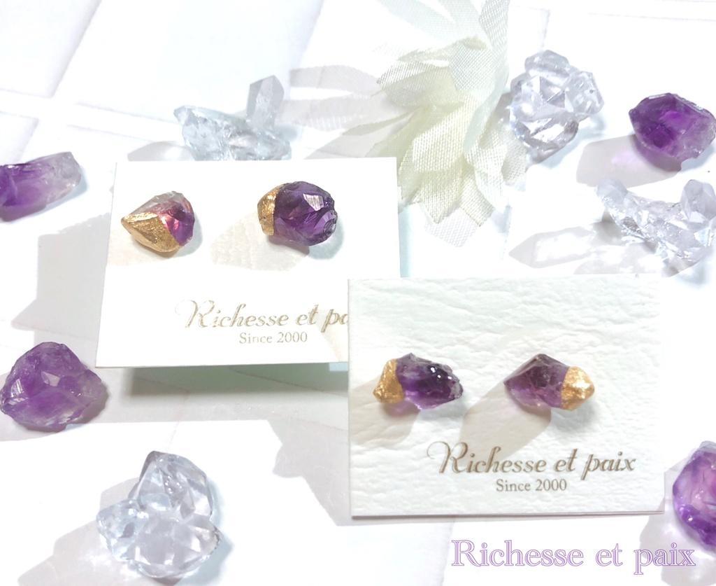 《サンプル》バイオレット/ピアス【即納】