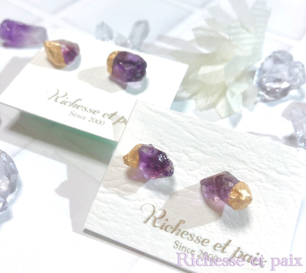 《サンプル》バイオレット／ピアス【即納】