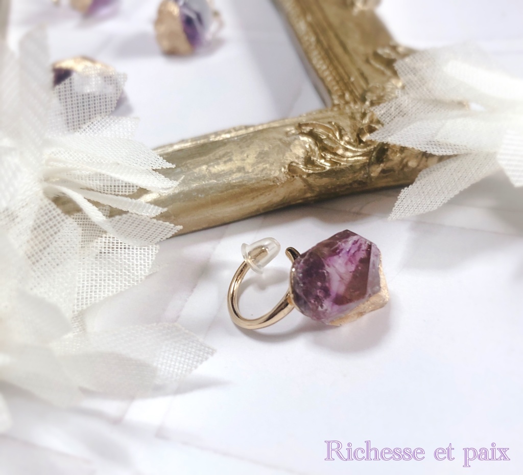 《サンプル》バイオレット/イヤーカフ【即納】