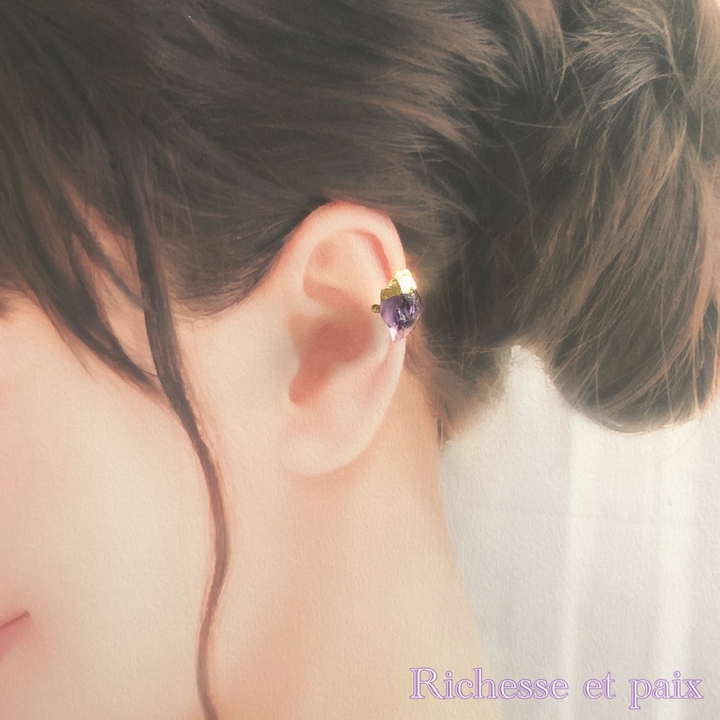 《サンプル》バイオレット/イヤーカフ【即納】