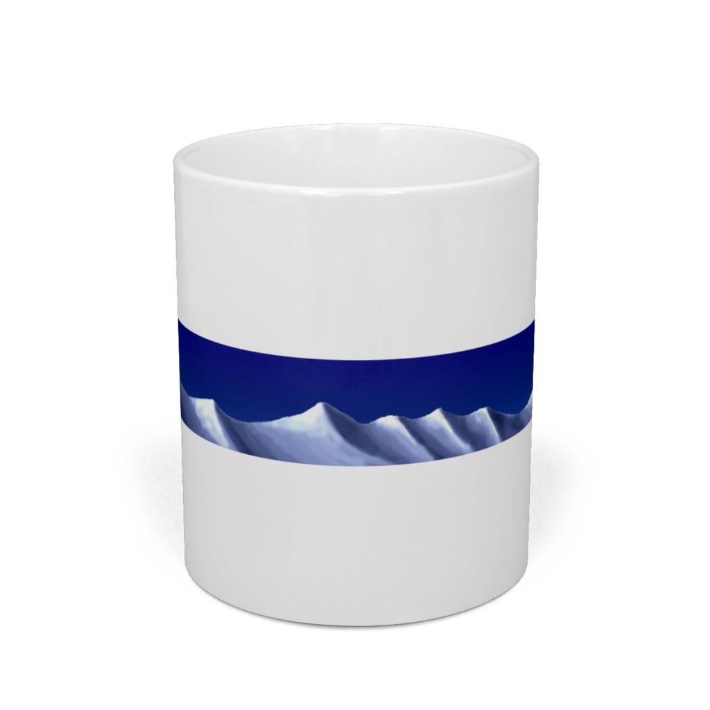雪の尾根筋入りマグカップ(3デザイン有り)