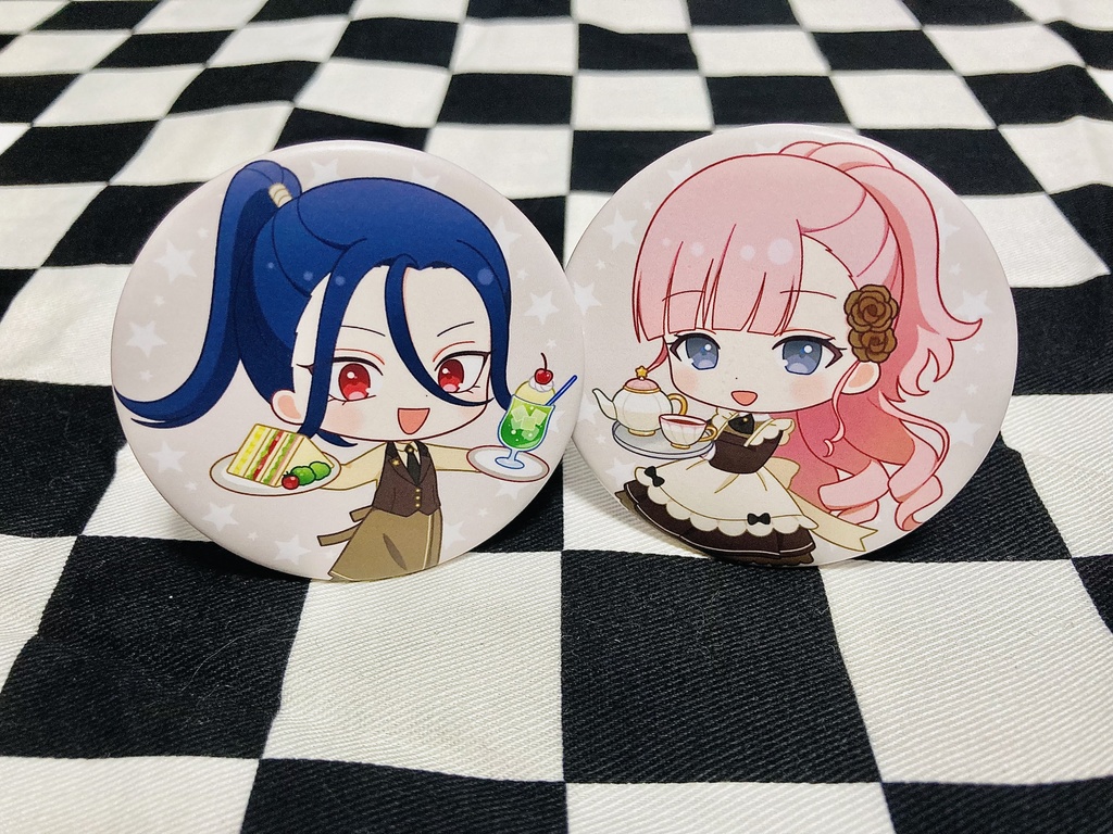 ポニテズ缶バッジ