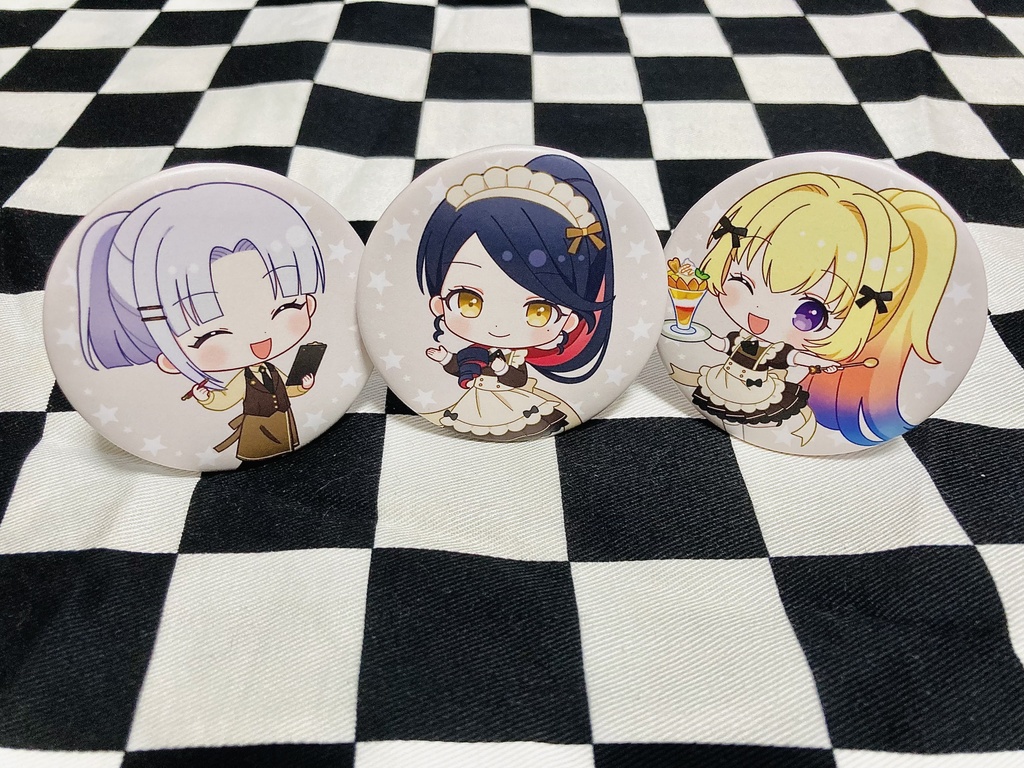 ポニテズ缶バッジ