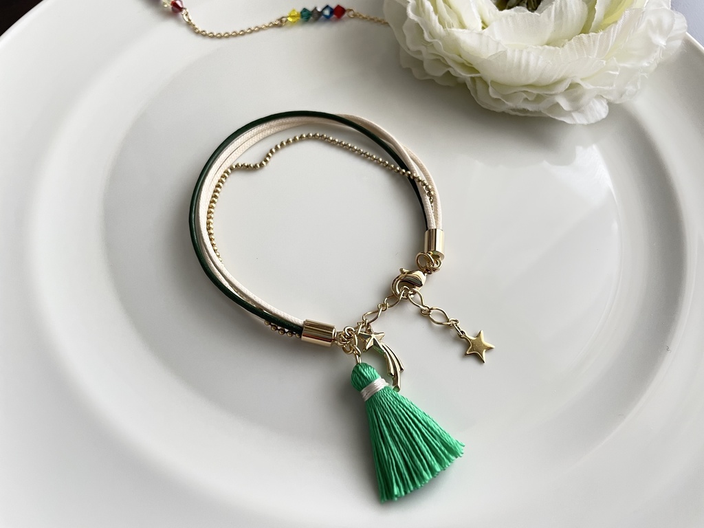 流星隊旧ユニット衣装イメージブレスレット「翠」