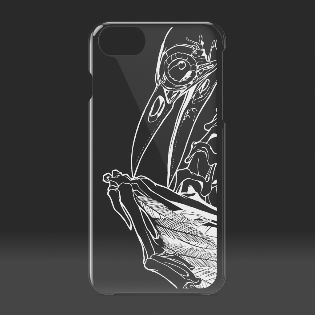 【クリアiPhoneケース】生誕【黒 / 白】