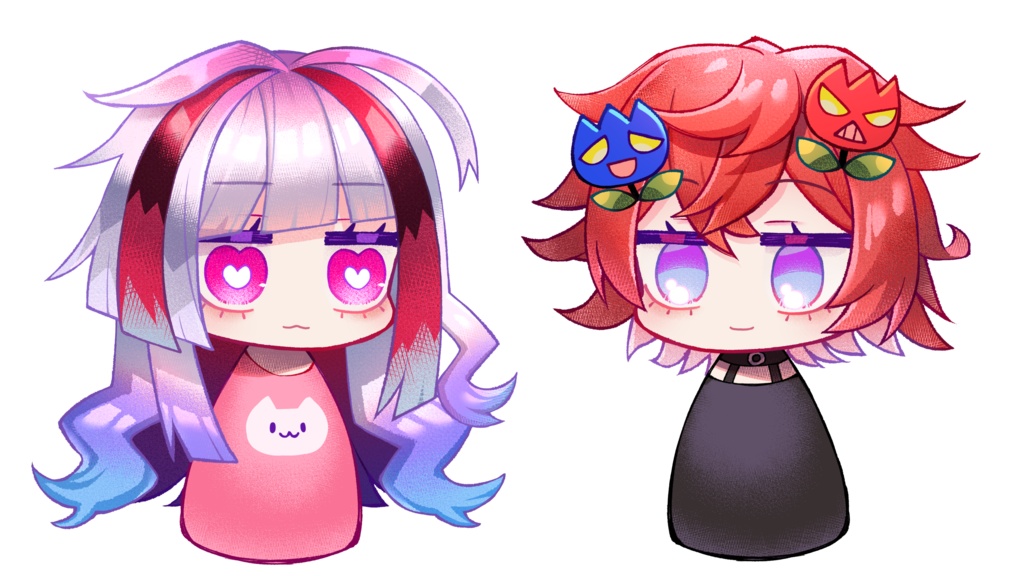 極彩夜ういとおそろい猫Tシャツ