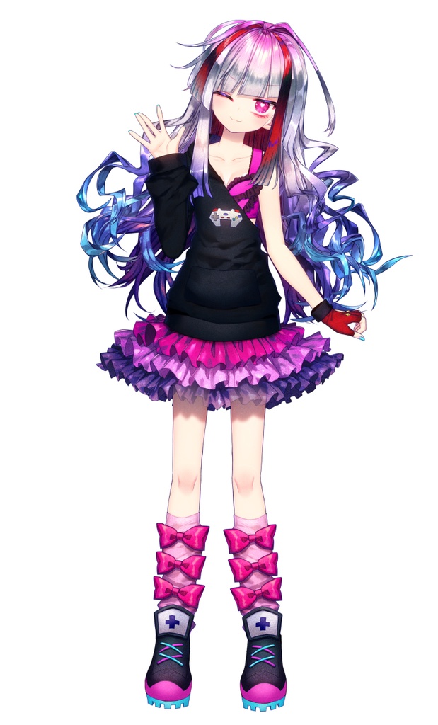 極彩夜ういコントローラーパーカー