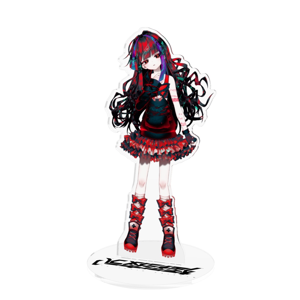 極彩夜ういアクリルフィギュア　05　黒うい