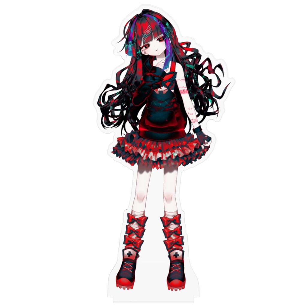 極彩夜ういアクリルフィギュア 05 黒うい