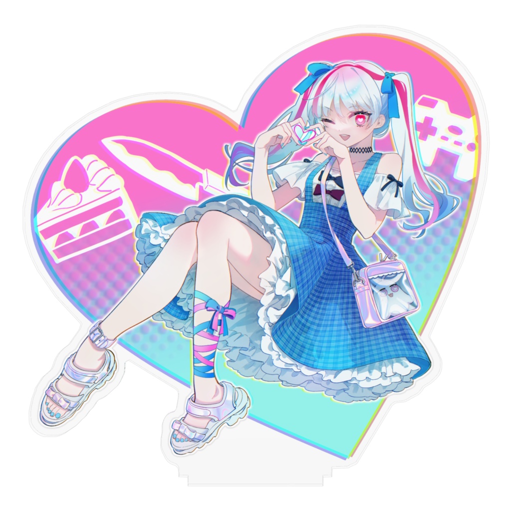 極彩夜ういアクリルフィギュア 06 ういぽよサマー2023キービジュアル