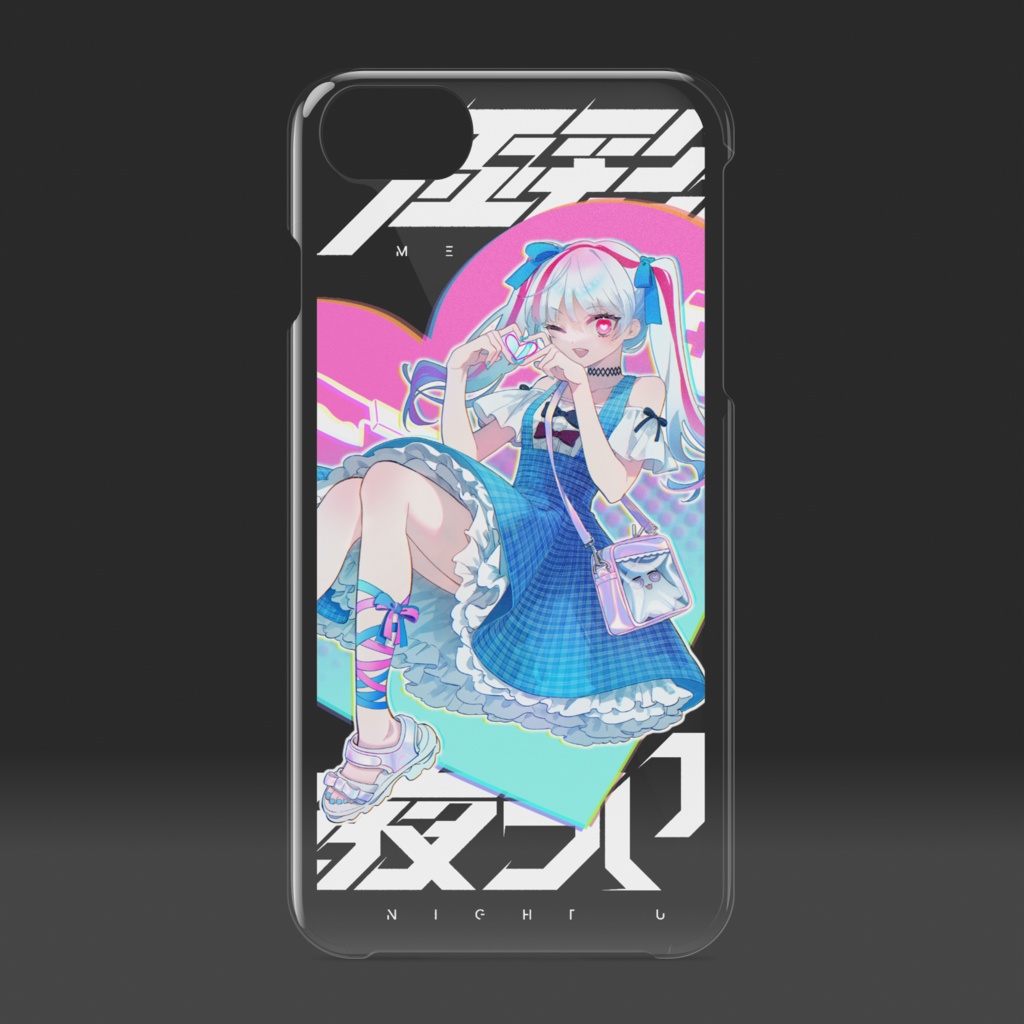 極彩夜ういクリアiPhoneケース ういぽよサマー2023キービジュアル