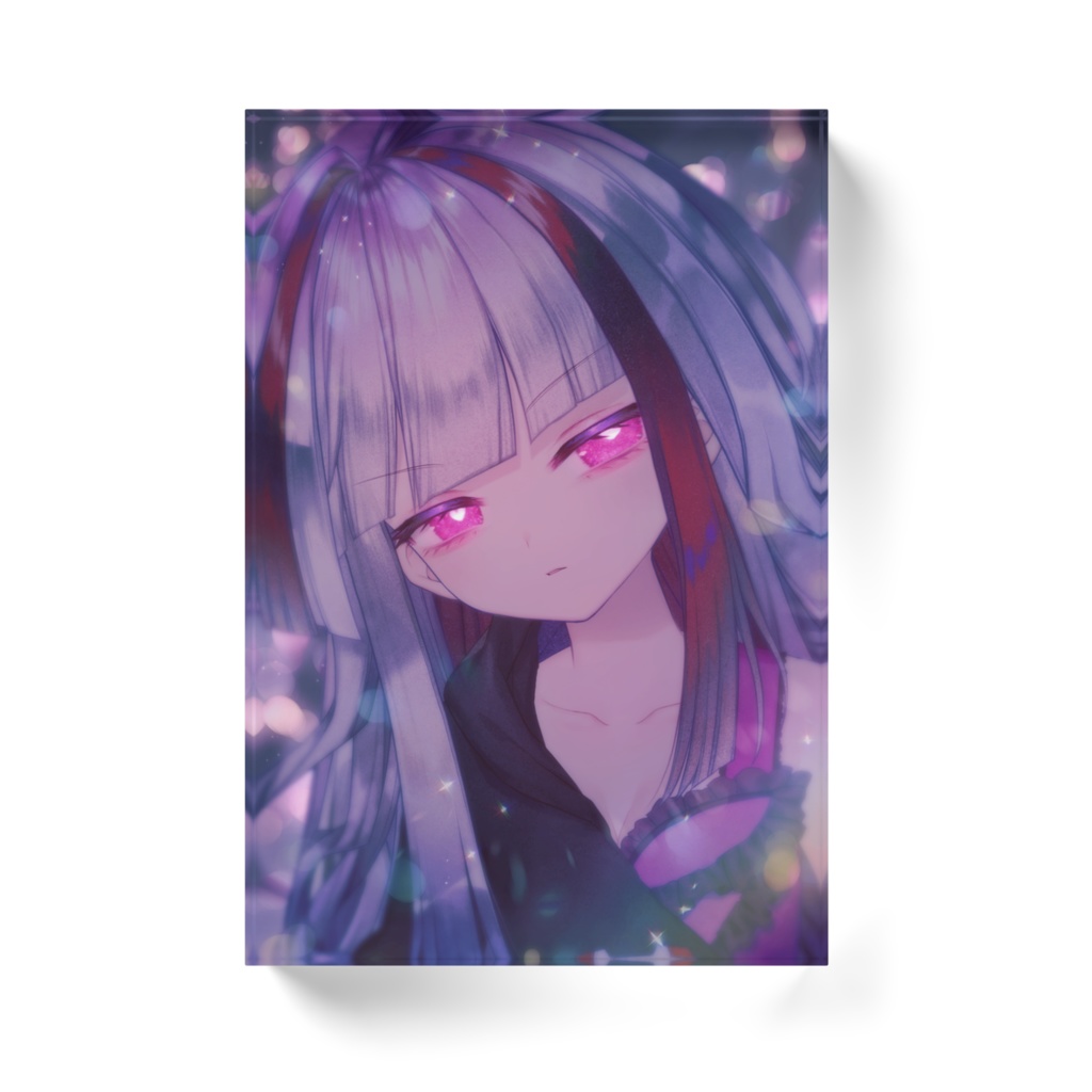 極彩夜ういアクリルブロック 燦然たる電脳少女