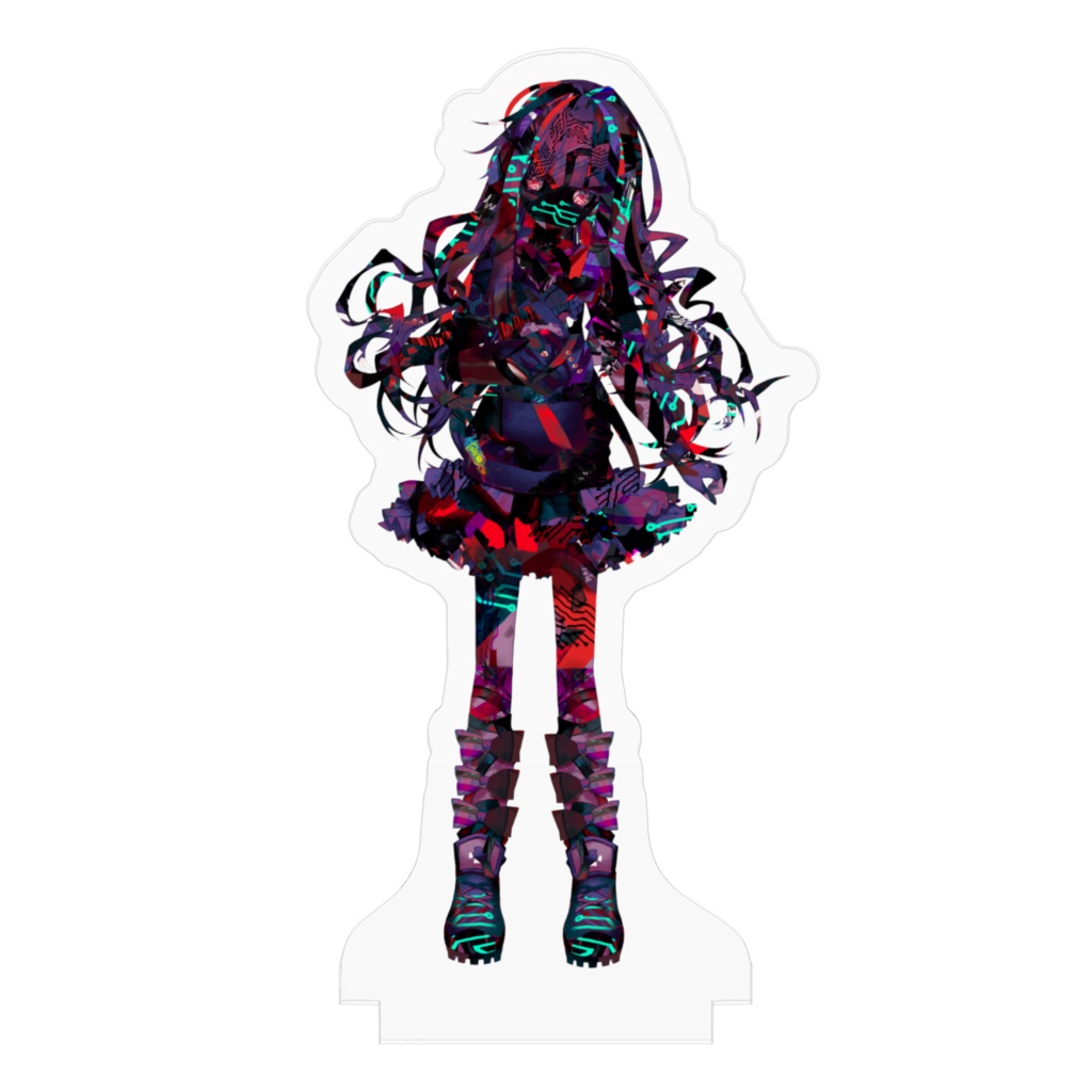 極彩夜ういアクリルフィギュア 30 繝舌げ繧ヲ繧、