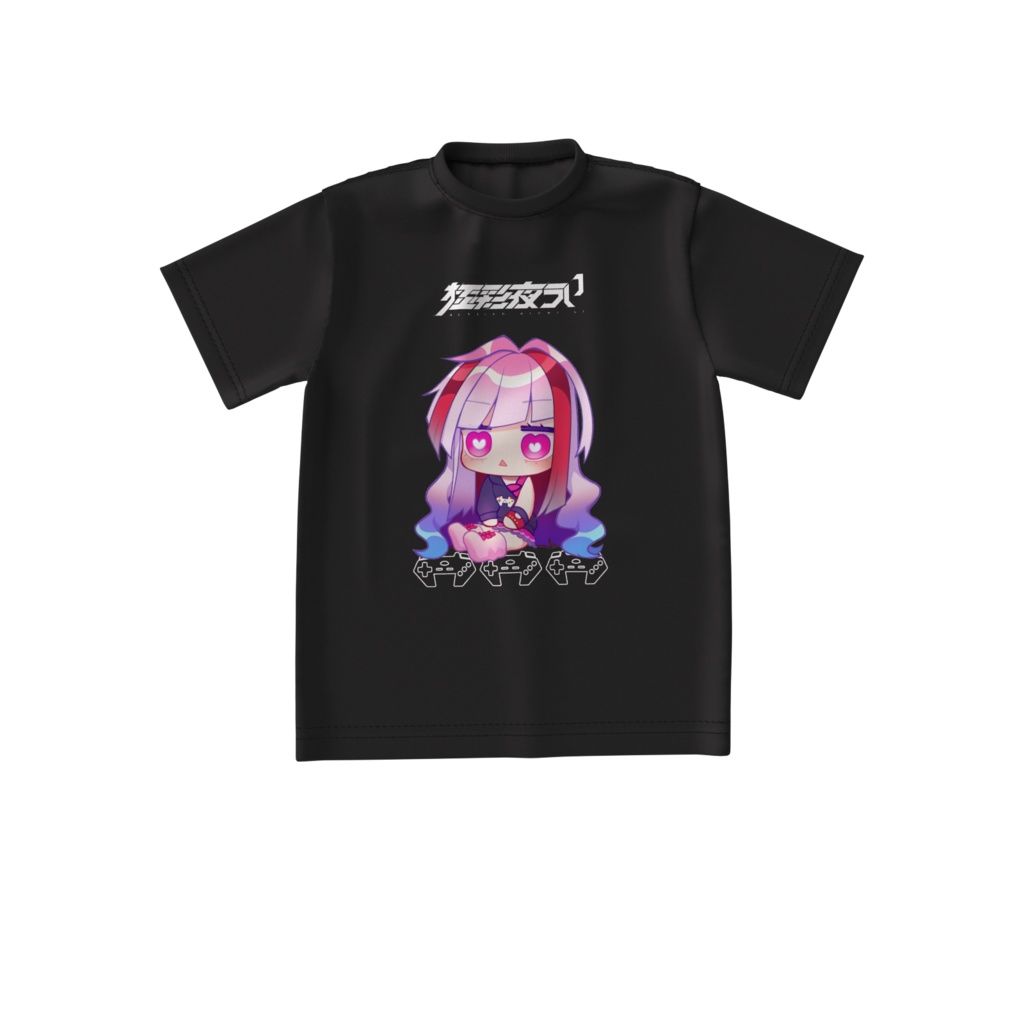 極彩夜ういビックシルエットTシャツ　おすわりうい