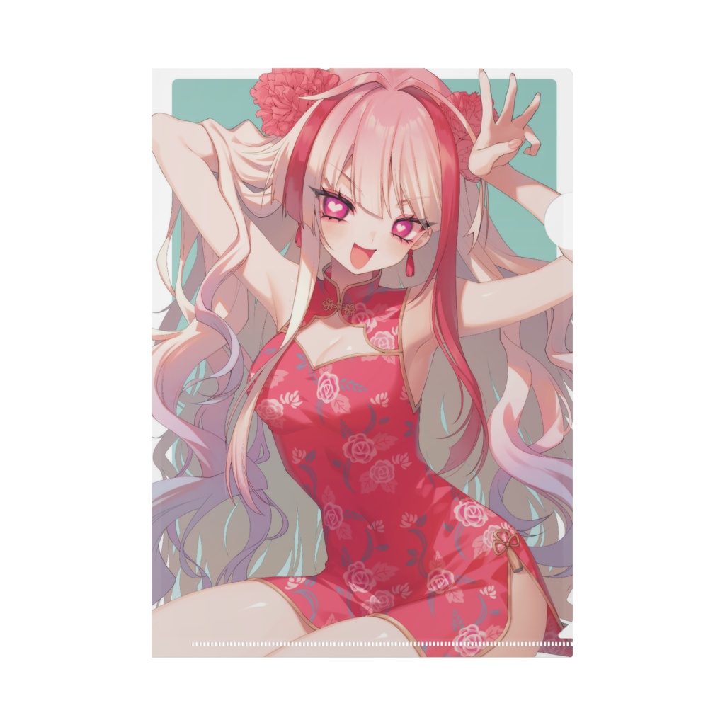 極彩夜ういクリアファイル チャイナうい