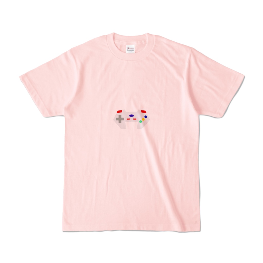極彩夜ういカラーTシャツ ライトピンク コントローラー