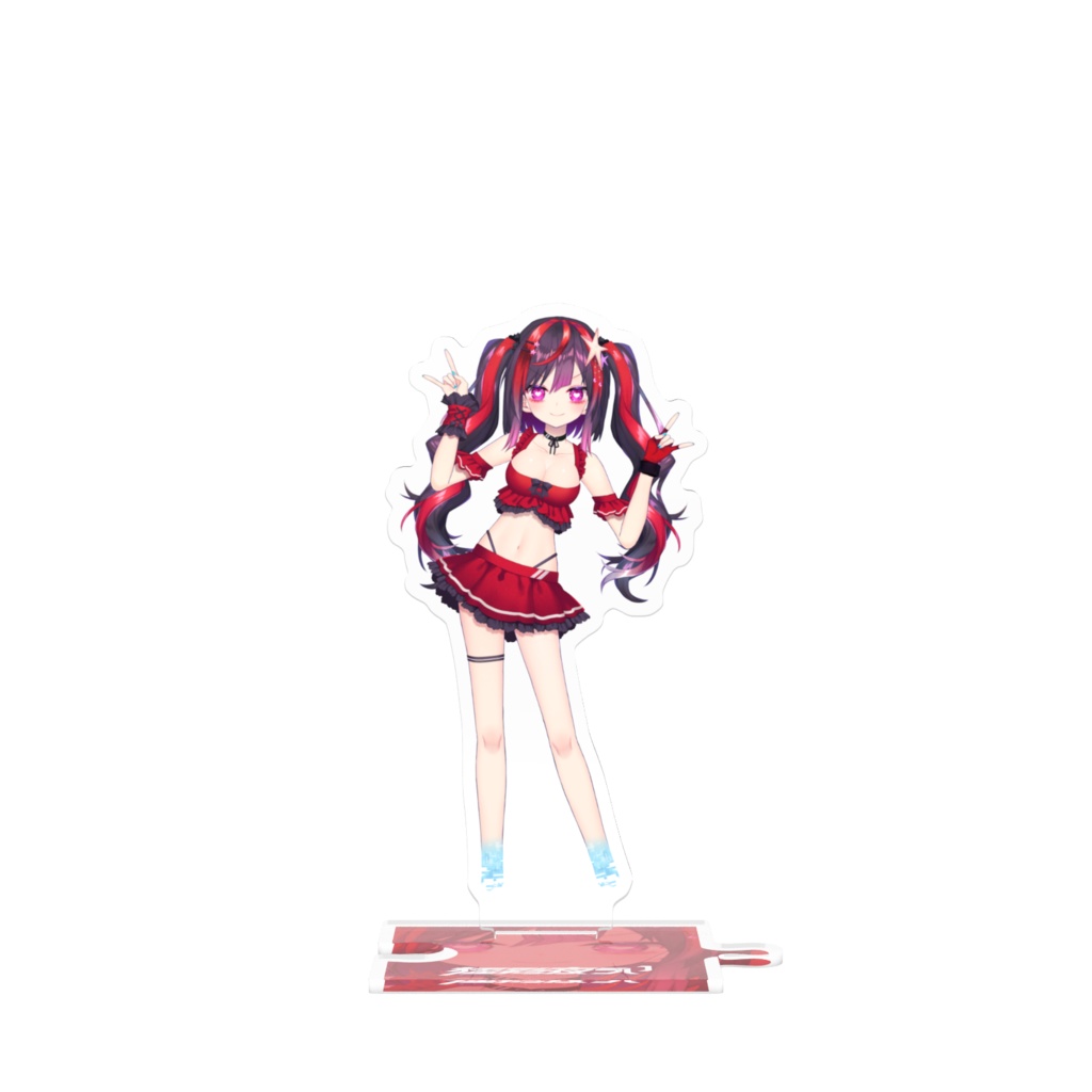 つながるアクスタ　水着うい　黒×赤バージョン