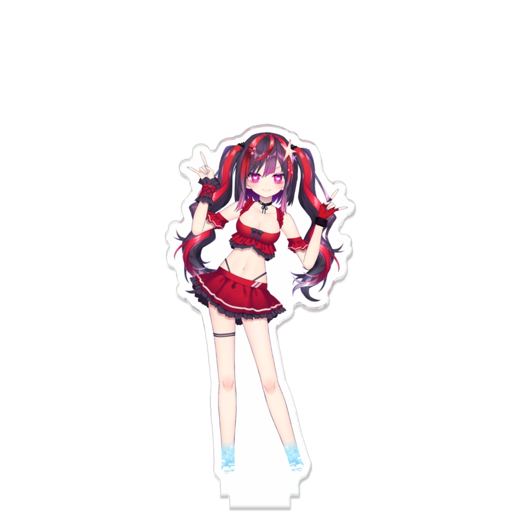 つながるアクスタ 水着うい 黒×赤バージョン