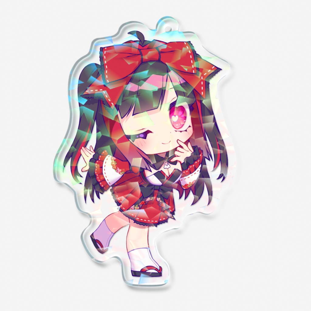 ホログラムアクリルキーホルダー 和風うい