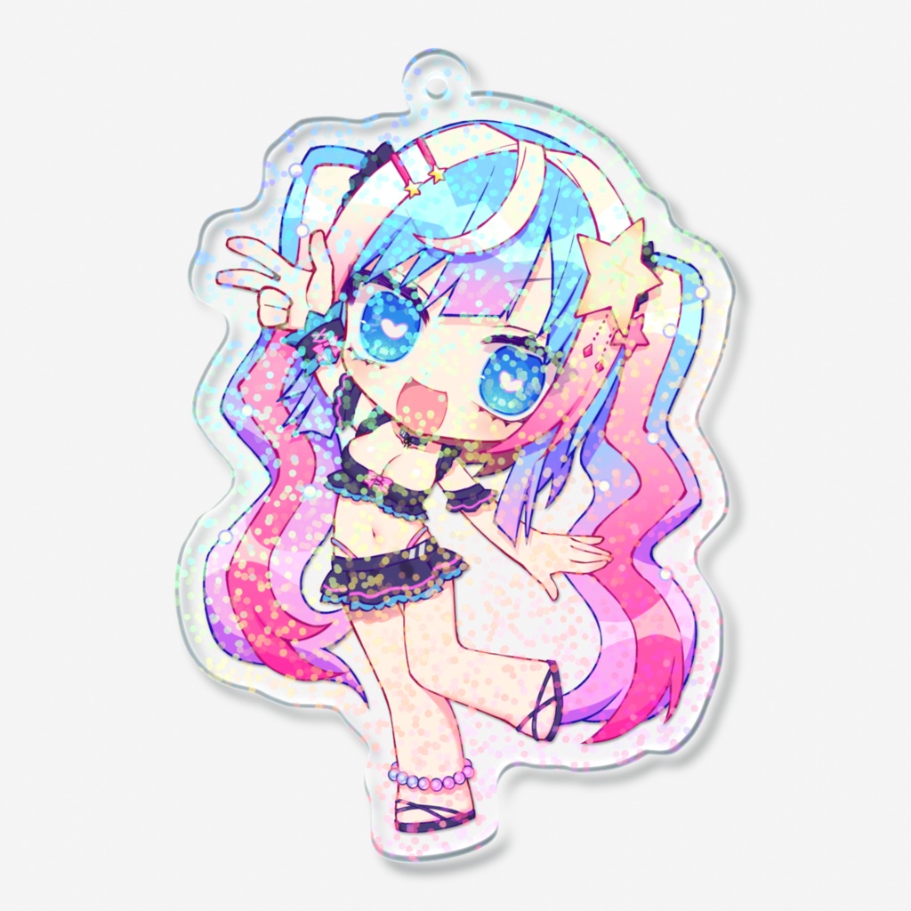 ホログラムアクリルキーホルダー 水着うい