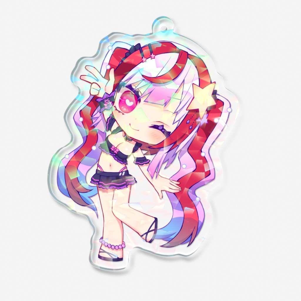 ホログラムアクリルキーホルダー ノーマルカラー水着うい