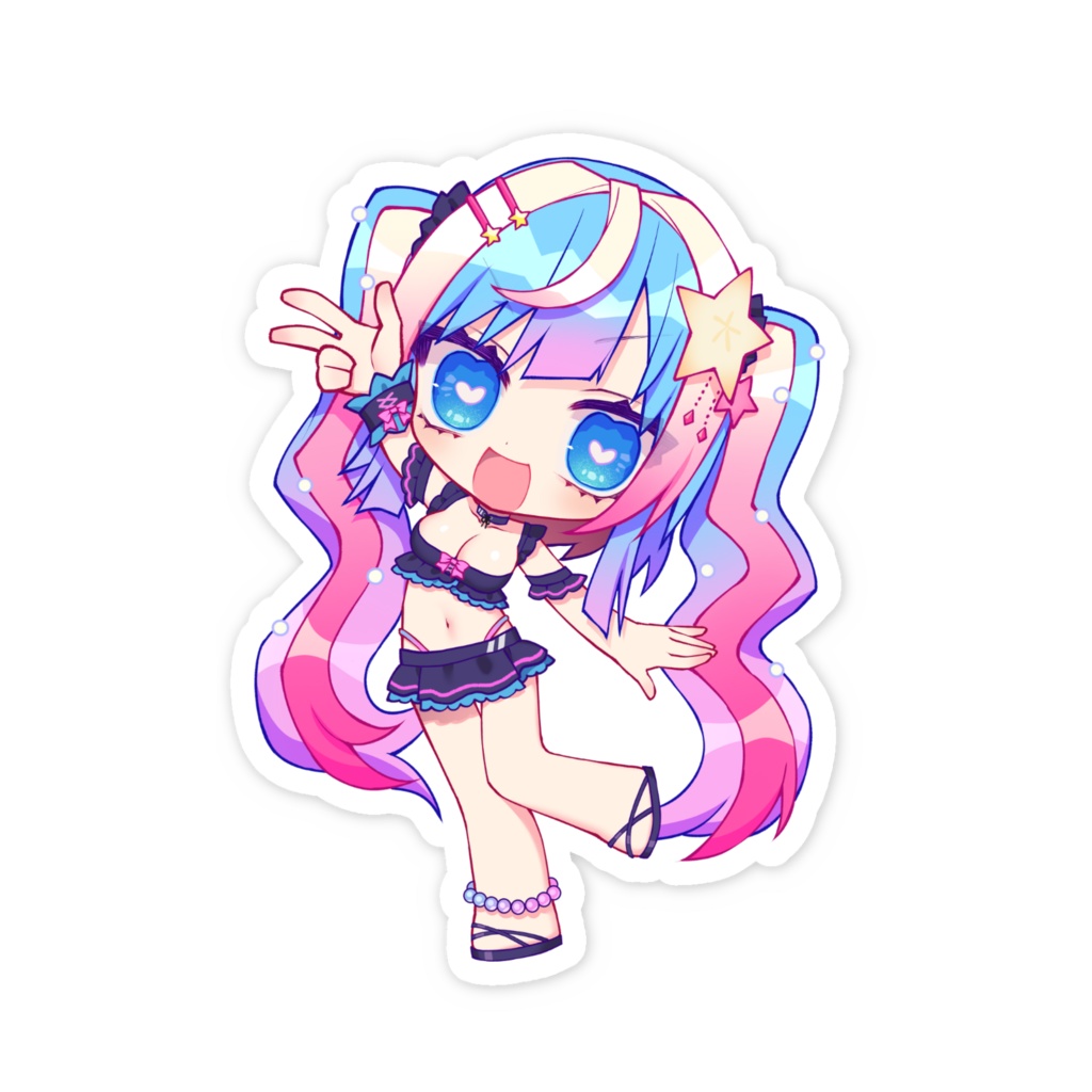 スマホステッカー 水着うい