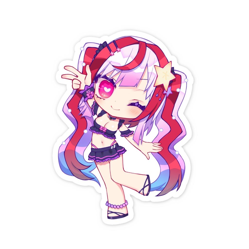 スマホステッカー ノーマルカラー水着うい