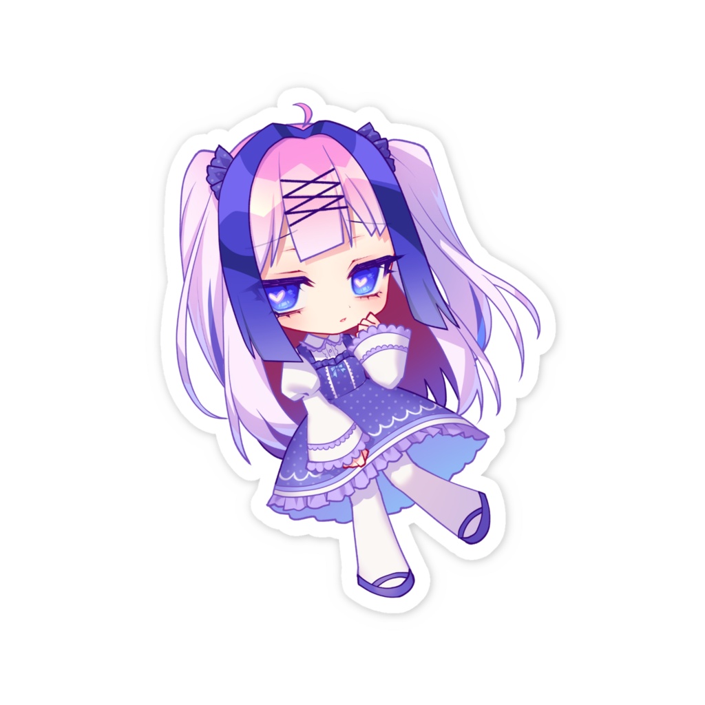 スマホステッカー 紫陽花色のうい