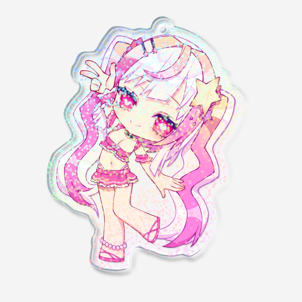 ホログラムアクリルキーホルダー 水着うい マロういバージョン