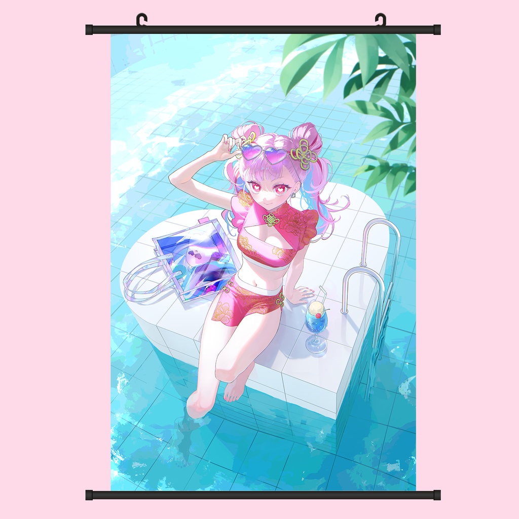 【※海外発送】布製タペストリー　ういぽよサマー2025キービジュアル