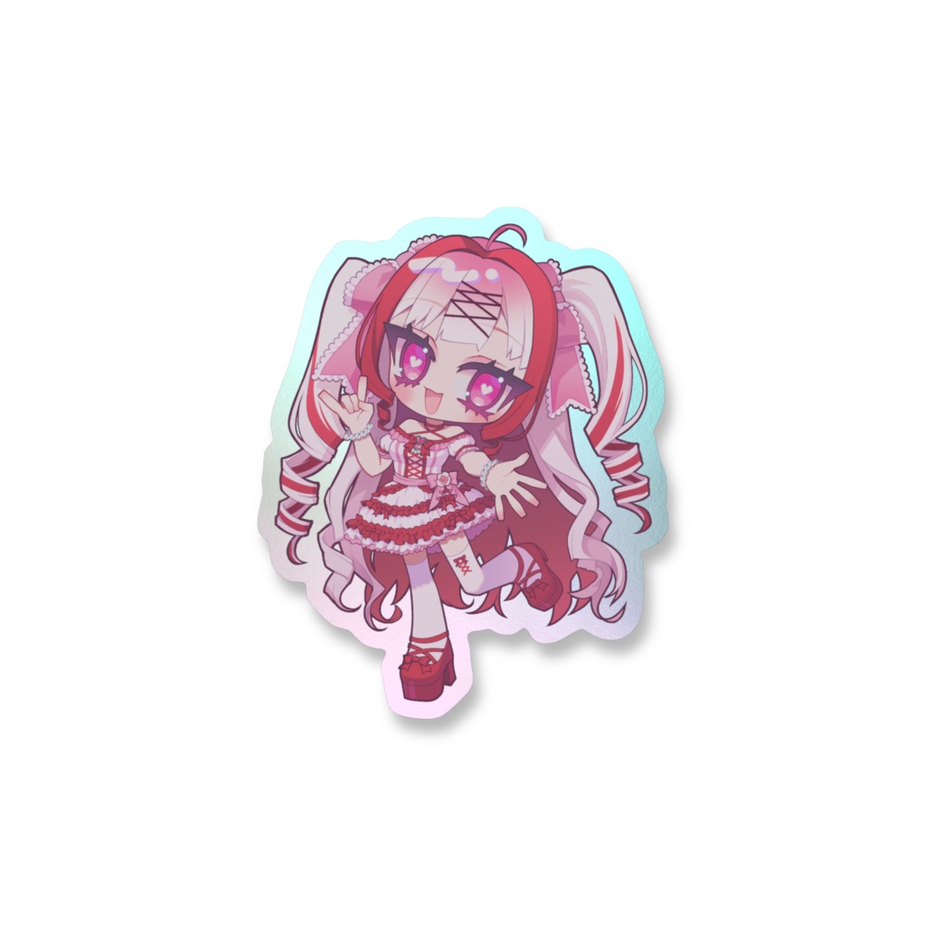 ういぽよバースデー2025 オーロラスマホステッカー ・白