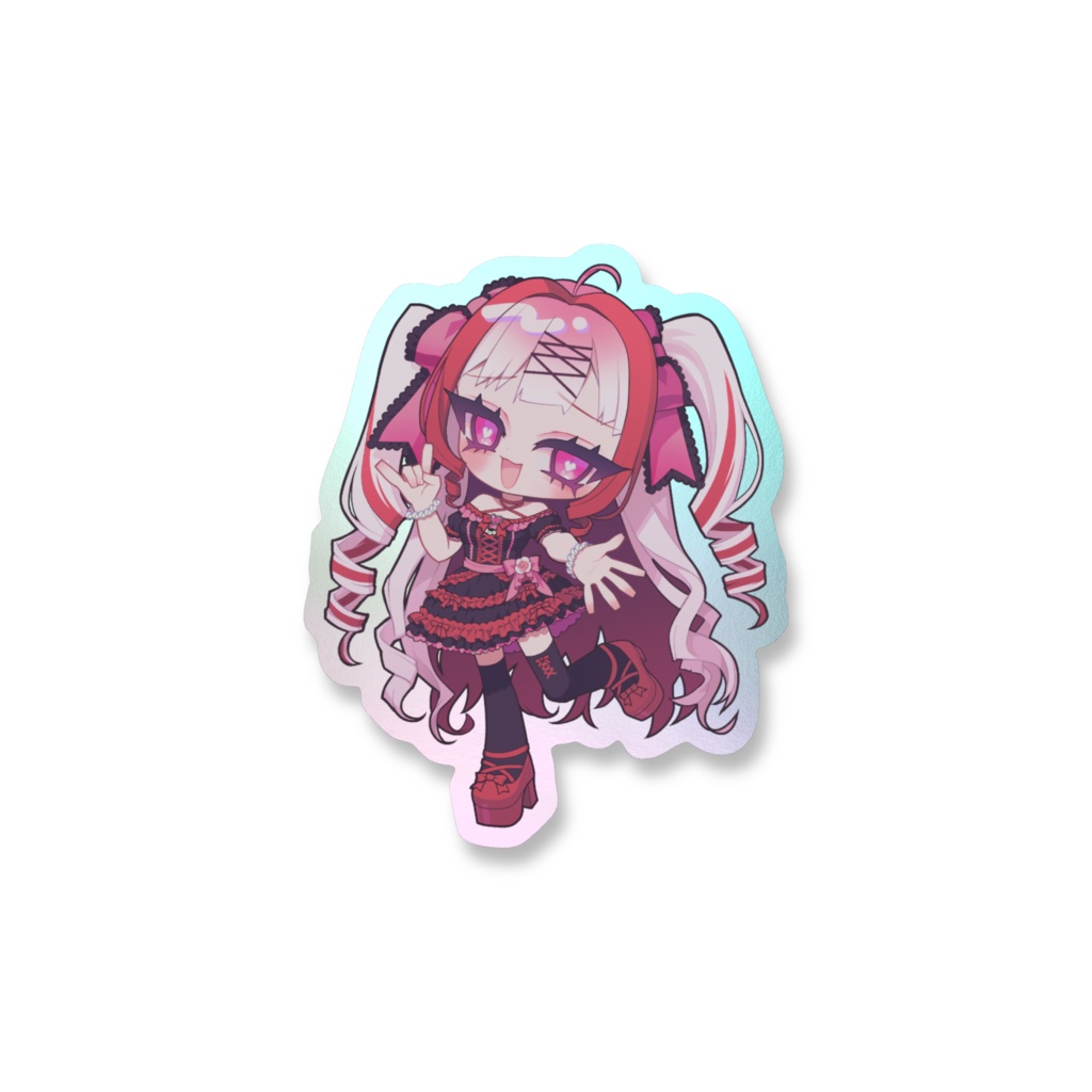 ういぽよバースデー2025 オーロラスマホステッカー ・黒