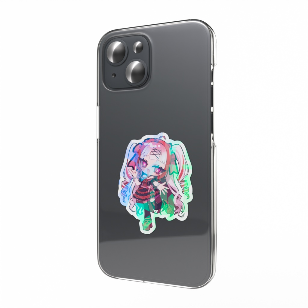 ういぽよバースデー2025　ホログラムスマホステッカー・黒