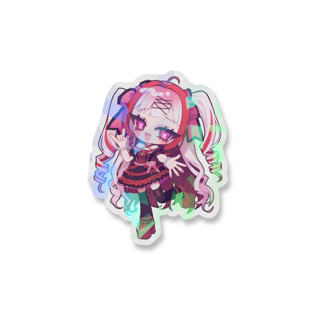 ういぽよバースデー2025 ホログラムスマホステッカー・黒