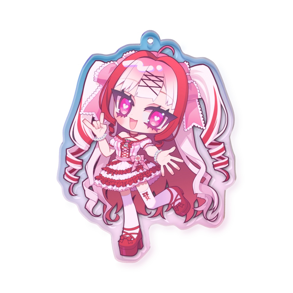 ういぽよバースデー2025 オーロラアクリルキーホルダー・白