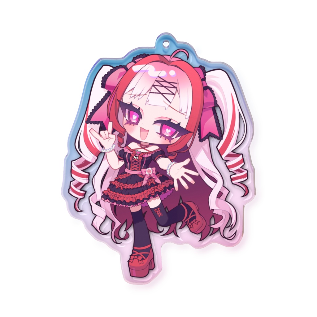 ういぽよバースデー2025 オーロラアクリルキーホルダー・黒