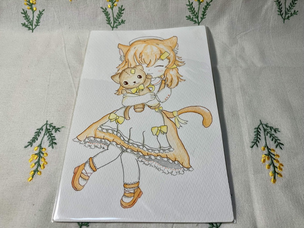 ドローイング原画(ねこみみエプロンドレス)(全2種)
