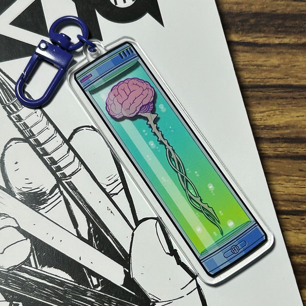 アクリルキーホルダー [ 脳+脊椎ケース ]