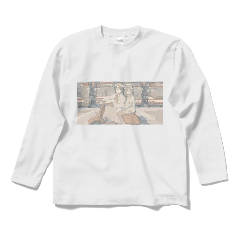 Tシャツ-ロングスリーブ白(【autumn】三峰結華/幽谷霧子)