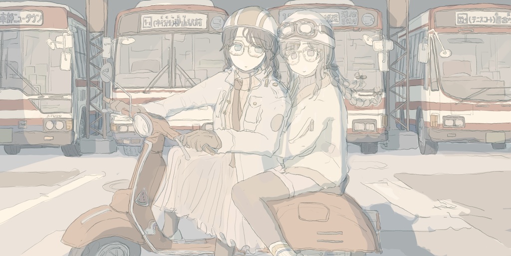 Tシャツ-ロングスリーブ白(【autumn】三峰結華/幽谷霧子)