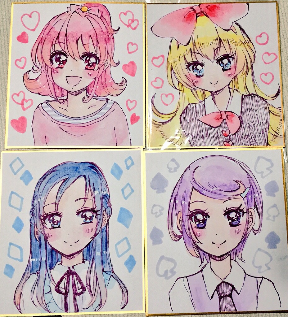 プリキュアイラスト集「きらきらふわふわ」+受注色紙セット