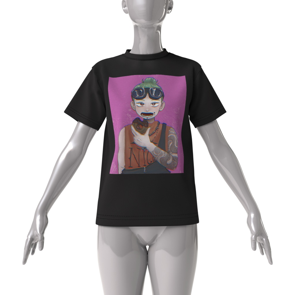 NICO Donuts ビッグシルエットTシャツ